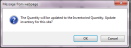 Inventory Data page - Update Inventory for this site prompt